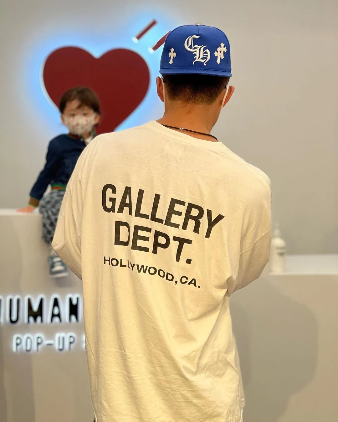 GALLERY DEPT. SOUVENIR L/S TEE English LOGO Basic Long Sleeve White S-XL Genuine Uniform Cylindrical No Side Seam Linen Cotton Fabric Garment Wash Preshrunk Correct Fit Correct Accessories
